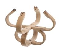 Happyyami Elegant Bamboo Bird Cage Lifting Handle Durable for Pet Birds Perfect for Outdoor Wooden Cages Includes Quick Installation