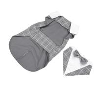 Happyyami Elegant Dog Formal Tuxedo Suit in Polyester, Comfortable and Skin-friendly Pet Attire for Dogs 1.5-10kg, for Valentine's Day and New Year's Eve Celebrations