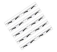 Happyyami Eyebrow Drawing Ruler for Precise Eyebrow Shaping 50pcs Pvc with Scale Design Blue Measuring Tool for Threading and Makeup Use by Professionals and Home Users