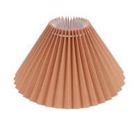Happyyami Fabric Pleated Lampshade for Ceiling and Wall Lights, Khaki Colour with Iron Frame, Not Easy to Deform, for Bedroom and Home Decoration