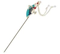 Happyyami Fan Tassel Hairpin Chinese Style Hair Stick Traditional Hair Chopstick for Ladies Hanfu Buns Styling Accessories