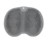 Happyyami Feet Massager and Foot Scrubber Pad with 23x30cm Grey TPE Non-Slip Base for Shower and Bath to Stress and Circulation