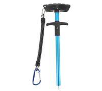 Happyyami Fish Hook Remover Fishing Hook Quick Remover Aluminium Alloy T-shaped Design Easy to Clean and Carry with Rubber Grip for Outdoors Fishing Use