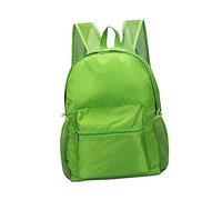Happyyami Foldable Backpack for Camping Travel Grid Pattern Design Lightweight Portable Outdoor Bag for Hiking Picnic Solid Material