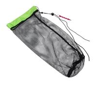 Happyyami Foldable Nylon Mesh Fish Cage Bag with Ground Stake Concealed Invisible Fishing Net for Travel Fishing Gear Handsfree Outdoor Fish Collection Tote for Kayak and Adventure Anglers