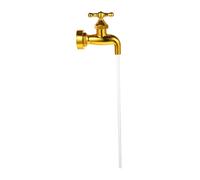 Happyyami Fountain Tap Floating Outdoor Faucet Invisible Flow Feature Pond Decor for Garden