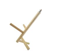 Happyyami Four-step Spiral Stair Bird Perch Stand Climbing Toy for Parrots Natural Wooden Branches Indoor Cage Play Area for Chewing and Exercise