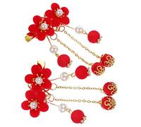 Happyyami Girl Hanfu Headdress Ancient Style Tassel Hairpin Boy Girl Chinese Costume Hair Clip