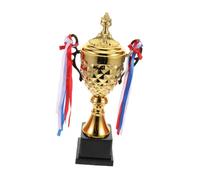 Happyyami Gold Metal Trophy Cup for Sports Dance Competitions Durable Champion Award with Detailed Craftsmanship Portable Weight for Ceremonies and Parties