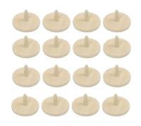 Happyyami Golf Ball Position Markers for Accurate Putting on Greens with Stable Structure and Damage-resistant Design 40pcs Wooden Khaki Colour Golf Ball Alignment Tools