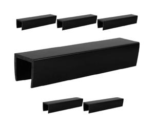 Happyyami Groove Fittings Safety Gates 6pcs U-shape Plastic for Pet Dog with Enhanced Safety and Reliability Convenient Reinforcement Accessories Suitable for Staircases and Doorways