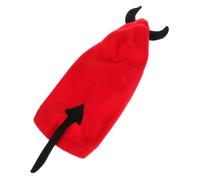 Happyyami Halloween Dog Clothes Three-dimensional Devil Costume Pet Warm Coat l Size for Winter Party