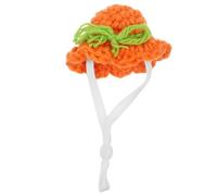 Happyyami Hamster Hat Mini Knitted Cap for Small Animals Adjustable Soft Pet Accessory for Guinea Pigs Chinchillas Reptiles and Birds Cute Tiny Floral Design for Holiday Parties