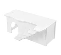 Happyyami Hamster Hideout Ladder Spacious Two-story Habitat for Guinea Pigs and Small Pets Material for and Rest for Hamster Hiding and Relaxation