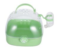 Happyyami Hamster Travel Carrier with Water Bottle Portable Small Animal Carrier Cage for Hamsters and Birds Lightweight Spacious Modern Design for Outdoor Adventures