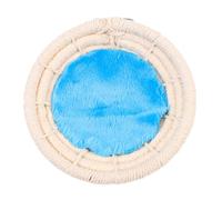 Happyyami Hand Woven Bird Nest Hut for Parrot Cages with Cotton Mat