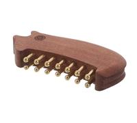 Happyyami Handheld Massage Comb Made of Wood and Copper with Ergonomic Design for Stress Relief for Scalp Massage During Office Breaks and Nightly Routines for Body Relaxing