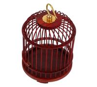 Happyyami Hanging Wooden Cage for Small Pets Stylish Vintage Bird and Insect Habitat for Crickets Hamsters and Small Birds Decorative for Home