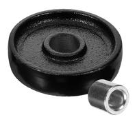 Happyyami Heavy Duty Hydraulic Horizontal Jack Wheel Brace with Iron Material and Universal Wheel Complete Assembly for Furniture Repair and Jack Parts Accessory