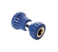 Happyyami High Pressure Fireman Hose Nozzle with Brass and TPU Material, Rust-Proof Sturdy Design for Garden Watering and Car Wash Cleaning, Heavy Duty Fire Hose Spray Nozzle
