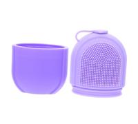 Happyyami Ice Face Roller and Silicone Ice Roller for Face, Portable Reusable Facial Cooling Massager for Skin Refreshing, Eye Puffiness and Dark Circles Relief, Suitable for Home Beauty Care (purple