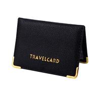 Happyyami Id Protective Cover Credit Sleeve Protective Sleeve Pu Leather Cards Pack Bank Bag Credit Bag for Travel Document Holder Simple Card Holder Id Protector Card Pockets Wrap Case