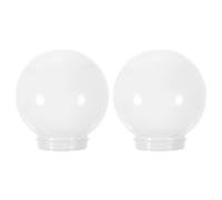 Happyyami Lampshade Design for Replacement Acrylic Lamps Outdoor White Ball 2pcs Lightweight Creating Warm Atmosphere and Ceiling Lights Gardens and Patio Lighting