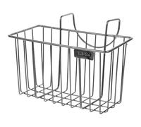 Happyyami Large Capacity Stainless Steel Hanging Hay Holder for Rabbits and Guinea Pigs with Smooth Surface and Edges, Convenient Feeding Rack for Cage Use, Black Metal Hay Feeder