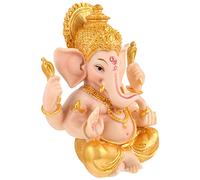 Happyyami Lord Elephant Buddha Statue Golden Elephant Statues The Blessing of Lord Buddha Sculpture Lucky