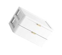 Happyyami Makeup Storage Box Practical Makeup Organizer White Multi-layer Drawer Type Pp Plastic Desktop Organizing Storage Box, Household and Study Room for Daily Necessities