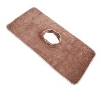 Happyyami Massage Face Cushion Cover Ergonomic Hollow Design Made of Sturdy Polyester Comfortable the Touch Coffee- Massage Towel for Professional Salon and Spa Use