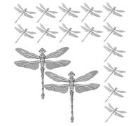 Happyyami Metal Dragonfly Sculpture 7X6.5Cm Iron Craft Figurine for Diy Home and Garden Decor Artistic Metal Artwork Symbolic Dragonfly Figurine