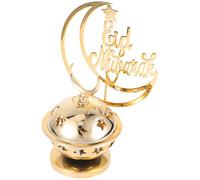 Happyyami Metal Tealight Candle Holder for Desktop, Middle East Style Incense Censer Ornament, Romantic Eid Mubarak Candle Stand for Home and Wedding Decoration