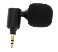 Happyyami Microphone 3.5mm Live Streaming Mic, Bendable Home Microphone for Phone and Laptop Recording, Flexible Metal Build with Sponge Cover, Plug and Play for Voice Call and Video
