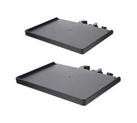 Happyyami Microphone Thickened Card Wear-resistant with Trays 2pcs Sound Plastic Stainless Steel Design, Adjustable Microphone Support Holders for Live Broadcast and Studio Use