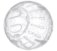 Happyyami Mini Rolling Ball Toy for Hamster Exercise White Plastic Small Pet Running Ball Portable and Easy to Clean