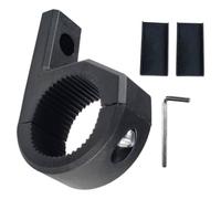 Happyyami Motorcycle Headlight Bracket Black Abs Clamp Mount for Tubes | Secure Clamp Design, Versatile Accessory for Motorcycle Setups, Compact Electrical Device Mount for Driving Lights
