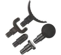 Happyyami Muscle Massager Attachment Heads Set Designed to Promote Muscle Development and Maintain Body Flexibility with Portable Plastic Adapter 5pcs for Muscle Relaxation and Fitness