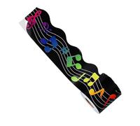 Happyyami Music Bulletin Board Border Trim Easy to Clean and Versatile Use with Musical Notes Copper Sticker Material 33ft for Classroom Or Office Decorations