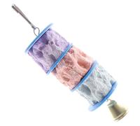 Happyyami Natural Calcium Stone Parrot Chewing Toy with Beak Grinding Stone for Birds Design for Fun and Engagement Birdcages