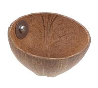 Happyyami Natural Coconut Shell Bird Nest Made of Synthetic Material Brown Parrot Nest Suitable for Indoor Birdcage Garden Nesting Bird House for Budgie