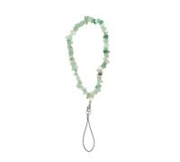 Happyyami Natural Crystal Agate Mobile Phone Strap with Beaded Hanging Rope Lost Wrist Lanyard for Smartphones and Cameras Mint Green Phone Chain Compatible with Devices Featuring Hanging