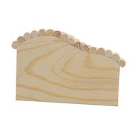 Happyyami Natural Wooden Hamster House Hideout Small Pet Mice Habitat Door for Outdoor Play