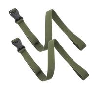 Happyyami Outdoor Luggage Straps with Buckle, 2pcs Nylon Adjustable Tie-down Belts, Military Green Travel Fixing Straps for Backpacks and Suitcases