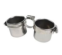 Happyyami Parrot Feeding Cup with Stand Bracket, Bird Cage Food Holder Accessory, 6.5cm Diameter X 5.5cm Height, Suitable for Parrot Feeding and Bird Cage Use