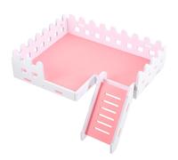 Happyyami Parrot Hamster Wooden Fence Ladder and Platform Resistant Easy to Clean Solid Wood Pet Climbing Ladder Small Pet Playing Little Parrots Small Furry Animals Suitable for Friends