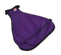 Happyyami Pet Adjustable Raincoat for Dogs Lightweight Belly Cover Purple for Rainy Days Breathable Material