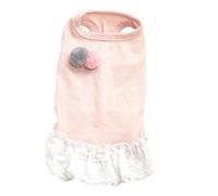 Happyyami Pet Apparel Dog Costume Skirt Dog Vest Breathable Lace for Dachshund Round Neck Size XXL