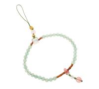Happyyami Phone Wrist Strap Gemstone Beaded Mobile Phone Lanyard Keychain Pendant for Women Design Lost Accessory for Everyday Use