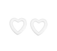 Happyyami Polystyrene Heart Shape Kit 24pcs Heart Models for Crafting DIY Heart Ornament Heart Craft Kit